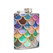 Laten we zeemeerminnen zijn - Zeemeermin Glitter-  Heupfles (Rechts)