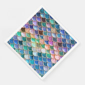 Laten we zeemeerminnen zijn - Zeemeermin Glitter-  Servetten (Hoek)