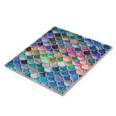 Laten we zeemeerminnen zijn - Zeemeermin Glitter-  Tegeltje (Zijkant)