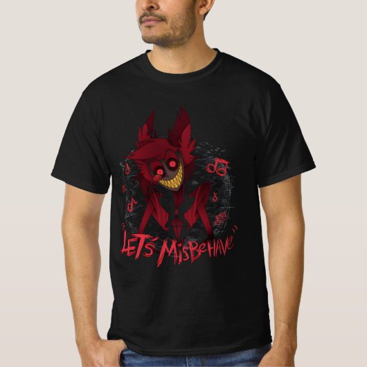 "Laten we zich misdragen" T-shirt (Voorkant)