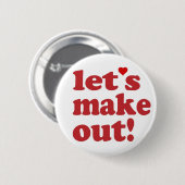 Laten we zoenen speld ronde button 5,7 cm (Voorkant /achterkant)