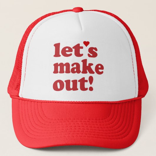 Laten we zoenen trucker pet (Voorkant)