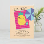 Laten we zomervakantie vieren kaart (Staand voorkant)