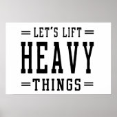 Laten we zware dingen optillen poster (Voorkant)