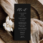 Laten we zwarte bruiloft eten menu