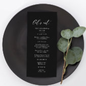 Laten we zwarte bruiloft eten menu