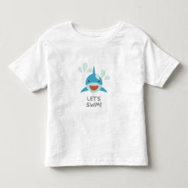 Laten we zwemmen kinder shirts