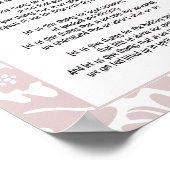 Laten wij danken Bloemisterij Gebedsdame Poster (Hoek)