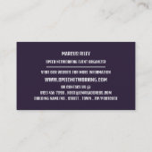 Laten wij, de Organisator van de Gebeurtenis van h Visitekaartje (Achterkant)