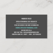 Laten wij, de Organisator van de Gebeurtenis van h Visitekaartje (Achterkant)