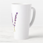 Latende latente bloem van waterwal latte mok (Rechterhoek)