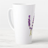 Latende latente bloem van waterwal latte mok (Linkerhoek)