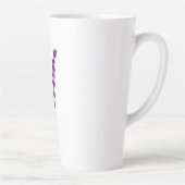 Latende latente bloem van waterwal latte mok (Rechts)