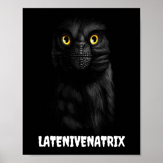 Latenivenatrix Troodon Stenonychosaurus Poster (Voorkant)