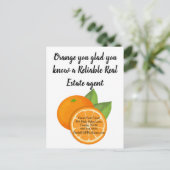 latente cliënten verwijzen onroerend goed marketin briefkaart (Staand voorkant)