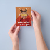 latente cliënten verwijzen onroerend goed marketin flyer (Hand)