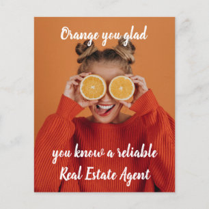 latente cliënten verwijzen onroerend goed marketin flyer