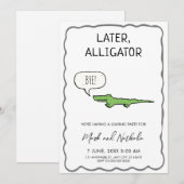 Later Alligator Afscheidsparty  Kaart (Voorkant / Achterkant)