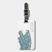 Later Alligator Bagagelabel (Voorkant verticaal)