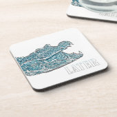 Later Alligator Bier Onderzetter (Linkerzijde)