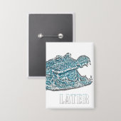 Later Alligator Button (Voorkant / Achterkant)