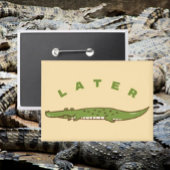 Later Alligator Button - Fun Alligator Afscheid
