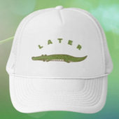 Later Alligator Funny Trucker Hat - Speelse Gator Trucker Pet