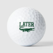 Later Alligator Grappige Alligator Grapjas Uitdruk Golfballen (Voorkant)