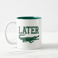 Later Alligator Grappige Alligator Grapjas Uitdruk