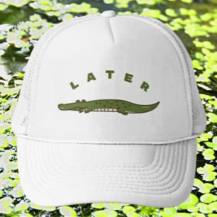 Later Alligator Grappige Trucker Hoed – Speelse Ga Pet