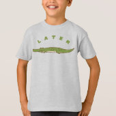Later Alligator Kinder Shirt - Fun Alligator Desig (Voorkant)