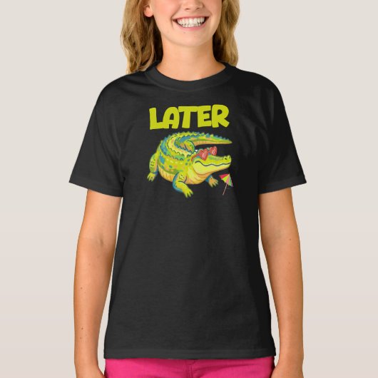Later Alligator, Leuke Zomer T-shirt (Voorkant)
