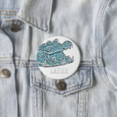 Later Alligator Ronde Button 7,6 Cm (In situ)