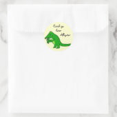 Later Alligator Ronde Sticker (Tas)