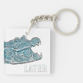 Later Alligator Sleutelhanger (Achterkant)