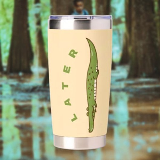 Later Alligator Thermal Tumbler - Leuk afscheid Geïsoleerde Drinkbeker