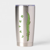 Later Alligator Thermoskan - Leuk Afscheidsgeschen Geïsoleerde Drinkbeker (Voorkant)