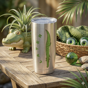 Later Alligator Thermoskan - Leuk Afscheidsgeschen Geïsoleerde Drinkbeker