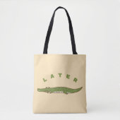 Later Alligator Tote Tas - Grappig Afscheid Design (Voorkant)