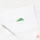 Later Alligator Vierkante Sticker (Envelop)