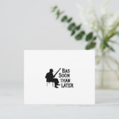 Later Fagot Dan Nooit Fagotgrap Briefkaart (Staand voorkant)