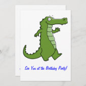 Later Gator Birthday Party Kaart (Voorkant / Achterkant)