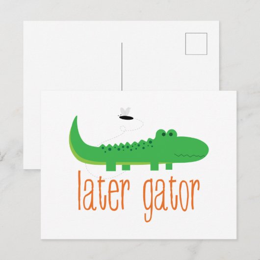 Later Gator Briefkaart (Voorkant / Achterkant)