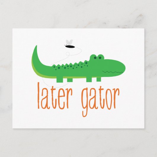Later Gator Briefkaart (Voorkant)
