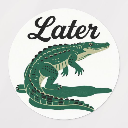 Later Gator: een luchtig afscheid Labels (Design 1)