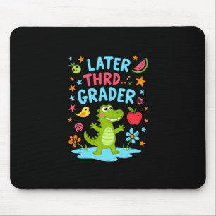 Later Gator Funny Alligator Kids Cute Third Muismat