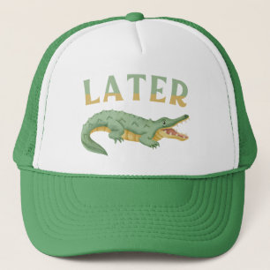 Later Gator Grappige Alligator Sarcastische Krokod Trucker Pet