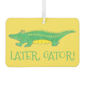 Later Gator Green Yellow Alligator Crocodile Luchtverfrisser (Achterkant)