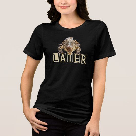 Later Gator Krokodil Tri-Blend Shirt (Voorkant)