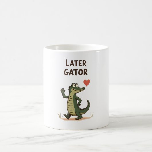 Later Gator Leuke Alligator Tot ziens Koffiemok (Center)